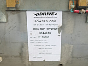 VA TECH pDRIVE BG6 TOP “HYDRO” 8844935 POWERBLOCK -used-
