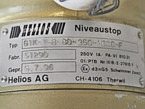 Helios Messtechnik G1K-1-B-80-350-1000-F Niveaustop + PN16 DN80 Flansch -used-