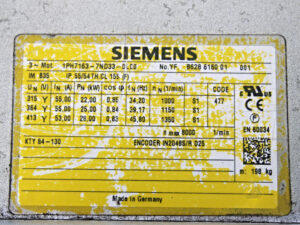 SIEMENS 1PH7163-7ND33-0LC0 Servomotor -refurbished-