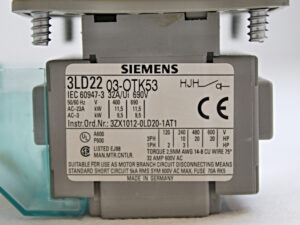 Siemens 3LD2203-0TK53 Lasttrennschalter, Not-Aus-Schalter mit Frontbefestigt -unused-