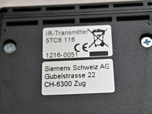 Siemens 5TC6116 – IR-64K Handsender 8-Kanal Infrarot-Fernsteuersystem -OVP/unused-