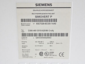 Siemens 6SE7028-6EC85-1AA0 Simovert P Masterdrives  -OVP/unused-