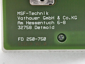 MSF FD 250-750 Future-Drive Bedieninterface -used-
