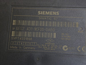 SIEMENS 6ES7431-1KF00-0AB0 SIMATIC S7-400 Analog input -used-
