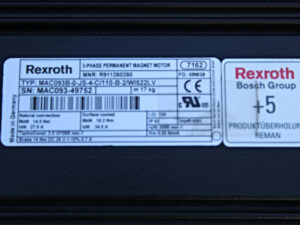 REXROTH MAC093B-0-JS-4-C/110-B-2/WI522LV R911260250 + R911220878 -refurbisched-