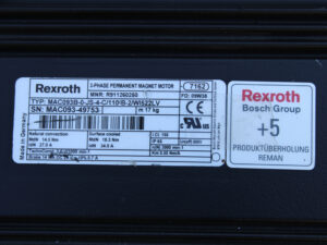 REXROTH MAC093B-0-JS-4-C/110-B-2/WI522LV R911260250+R911220878 -refurbisched-