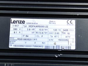 LENZE MDFKARS080-22 Servomotor -unused-