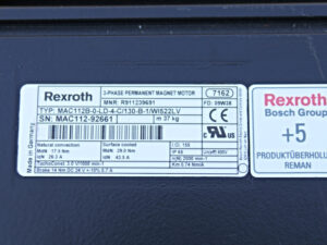 REXROTH MAC112B-0-LD-4-C/130-B-1/WI522LV R911239691 + R911220878 -refurbished-