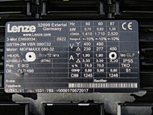 LENZE GST04-2M VBR 080C32 Getriebemotor -used-