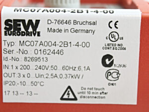 SEW MC07A004-2B1-4-00 Frequenzumrichter -unused-