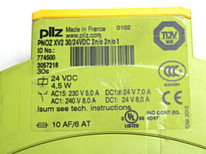 PILZ PNOZ XV2 30/24VDC 2n/o 2n/o t 774500 -used-