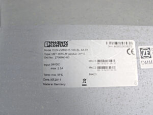 Phoenix Contact DVG-VMT6015 168-BL AA01 2700660-00  Industrie Panel -used-