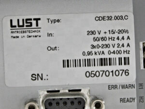 LUST CDE32.003,C Frequenzumrichter -used-