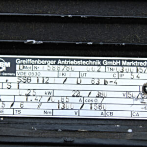 ABM SSG112F/D63b-4 Getriebemotor -used-