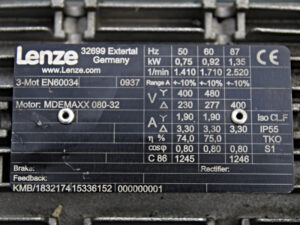 LENZE MDEMAXX 080-32 Getriebemotor -used-