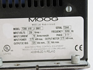 MOOG T200-410 J-0AA1 Steuerung -used-