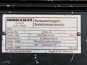 INDRAMAT MAC 90B-1-PD-1-B/110-A-0/-J625/S01 Servomotor -used-