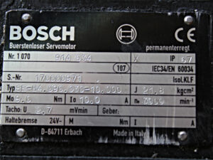 BOSCH SE-B4.090.030-10.000 Servomotor -used-