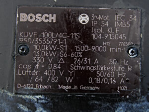 BOSCH KUVF100L/4C-11S Servomotor -used-