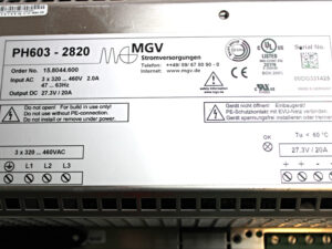 MGV PH603-2820 Power Supply für KUKA KRC2 -used-