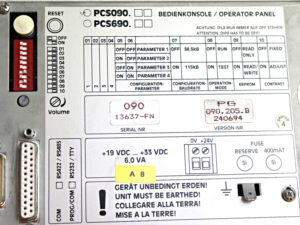 OHRMANN (Lauer) PCS 090 Operator Panel/ Bedienkonsole -used-