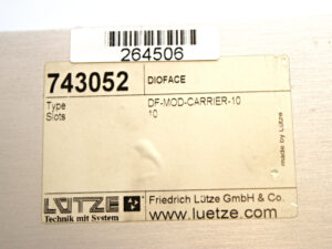 LÜTZE 743052 DIO-3052/ Module Carrier 10 -used-