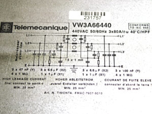 Telemecanique VW3A66440 Break Resistor -used-