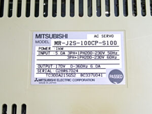 MITSUBISHI MR-J2S-100CP-S100 Servo Amplifier -used-