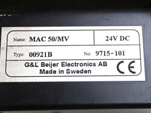 G&L Beijer Electronics AB MAC 50/MV HMI TYP: 00921B Bedienpanel -used-