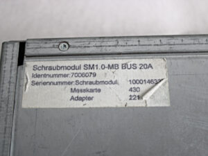 AMT SM1.0-MB BUS 20A Schraubmodul -used-