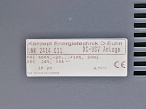 Konzept Energietechnik UNK 2414 C11 -used-