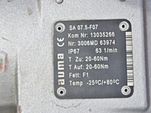 Auma SA 07.5-F07 Elektrischer Drehantrieb-used-