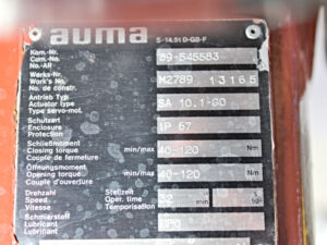 Auma SA 07.5-G0 + VD00 63-4/45 Elektrischer Drehantrieb -used-