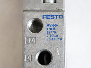 Festo MHV-5-1/8-B mit MSV-3 110 464 Magnetventil (119 807) -OVP/unused-