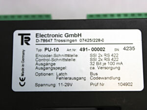 TR ELECTRONIC PU-10 Encoder Controller -unused-