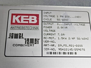 KEB 09.F0.R01-0000 Umrichter -used-