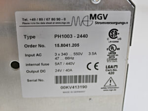 MGV PH1003-2440 Stromversorgung -used-