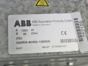 ABB GBRR-80R0-1000W Bremswiderstand -used-