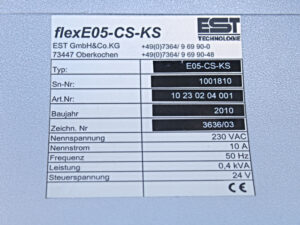 EST TECHNOLOGIE flexE05-CS-KS Steuerung -used-