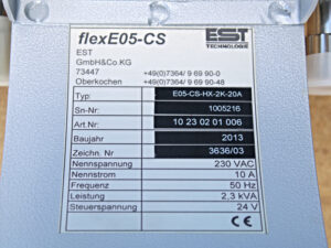 EST TECHNOLOGIE flexE05-CS-HX-2K-20A Steuerung -used-