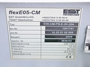 EST TECHNOLOGIE flexE05-CM-PS-E-2K-20A Steuerung -used-