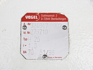 VOGEL 324647 002 H 25 i=1,0 Kegelradgetriebe -used-