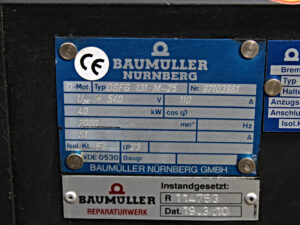 BAUMUELLER DSFG 131 M-25 Motor + ALPHA SP 240-MF1-4 Getriebe -used-
