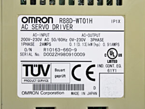 Omron R88D-WT01H AC Servo Driver -used-