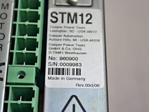 Cooper Tools STM12 960900 Servo Controller -used-