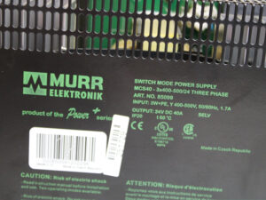 MURR Elektonik MCS40 85099 switch mode power supply -used-