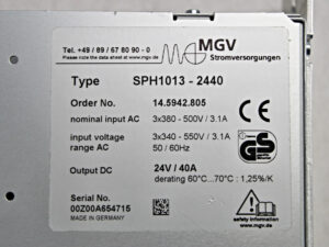 MGV SPH1013-2440 Netzteil -used-