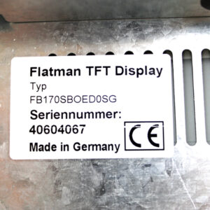 IQ Automation Flatman FS170CMBOED000 TFT Einbau-Display -used-