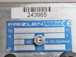 Frizlen FZDP 200×35 S- 2.5 Ohm Bremswiderstand -used-
