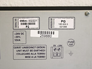 Lauer PCS 095 plus MPI Operator Panel -used-